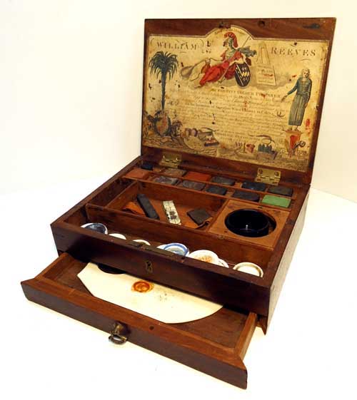 William Reeves Watercolour Watercolor Paint box made from 1784 to 1789